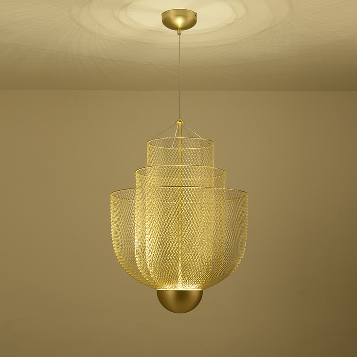 Подвесная люстра MESHMATICA D60 Gold by ImperiumLoft
