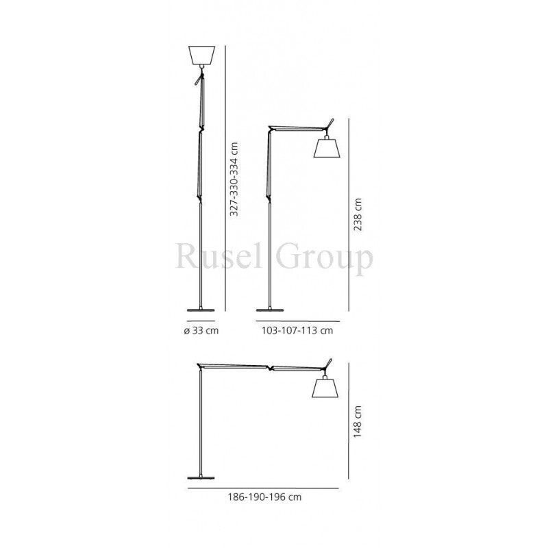 Напольный светильник Artemide TOLOMEO MEGA TERRA LED