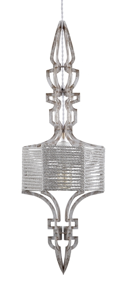 Светильник подвесной Crystal Lux PRIMA SP1 A WHITE-GOLD/WHITE