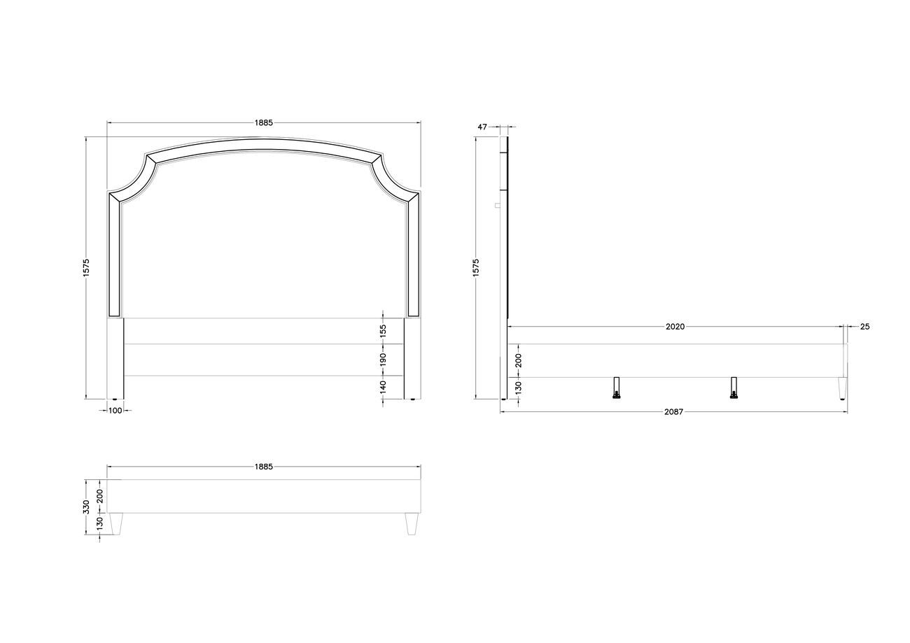 Кровать двуспальная с зеркальными вставками (розово-серая) Garda Decor KFE007-69