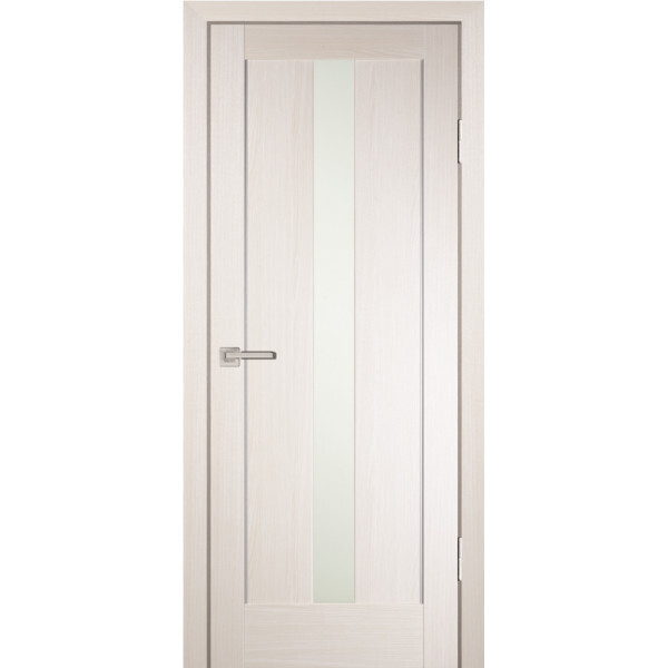 Межкомнатная дверь Graf PS-02 белый сатинат ЭшВайт Мелинга (1900 х 550)