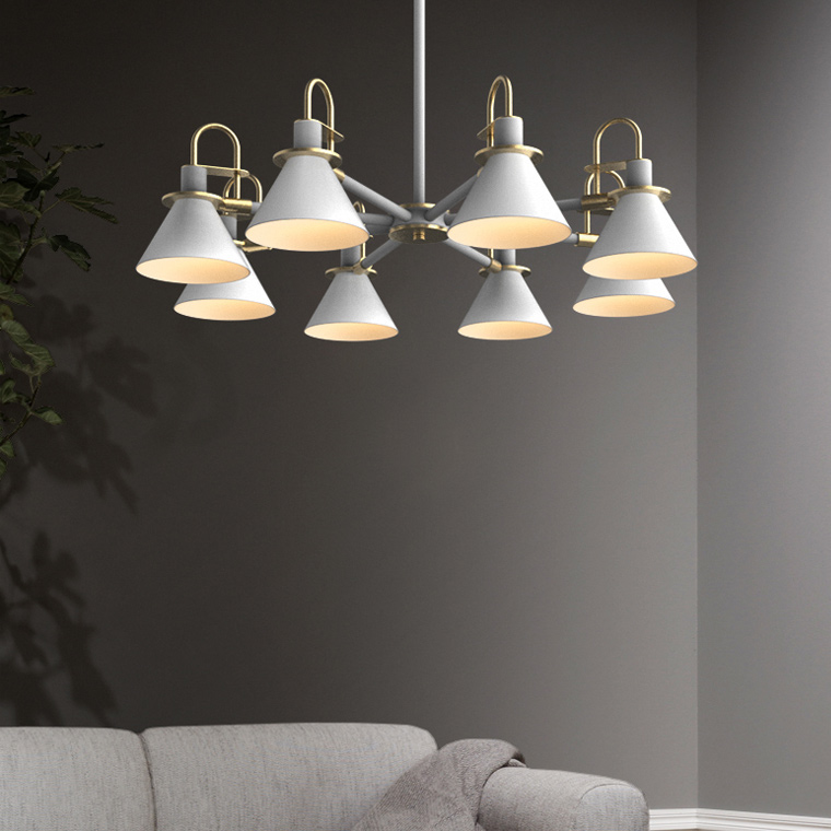 Люстра на штанге CODA D88 White by ImperiumLoft