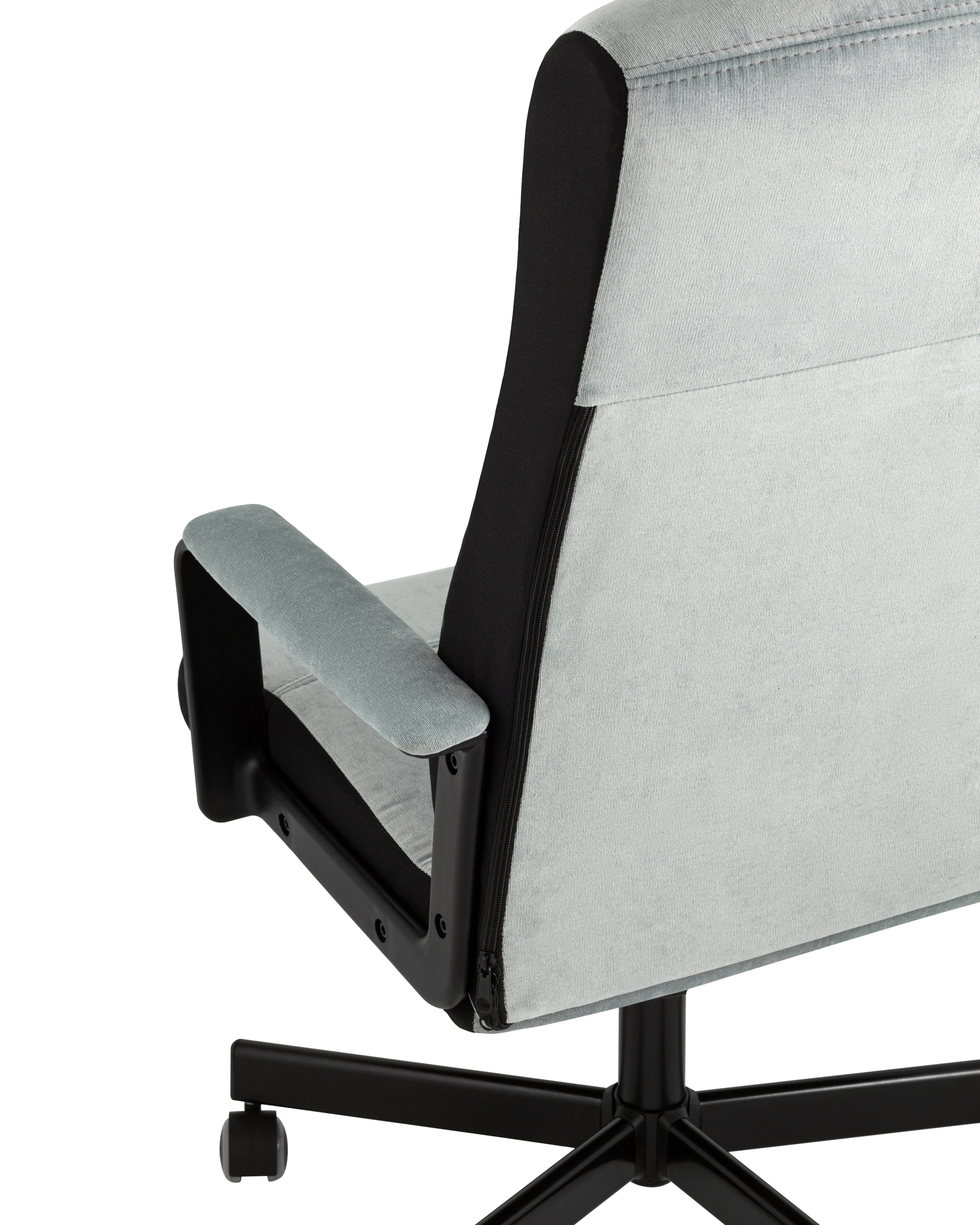 Кресло руководителя TopChairs ST-DOMINGO серо-голубой Stool Group