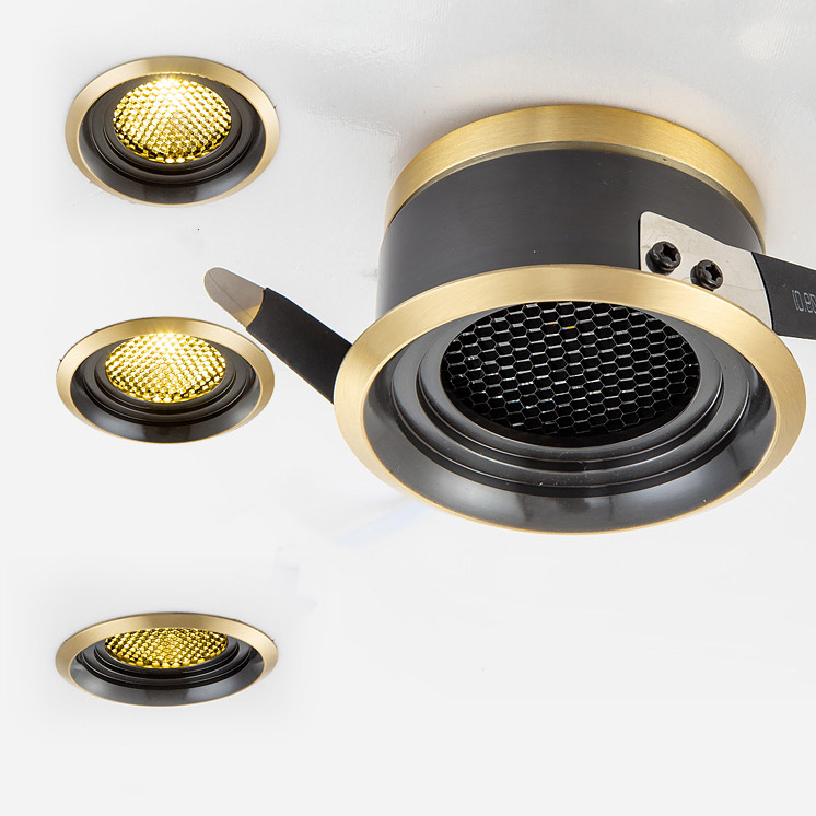 Точечный светильник BIO Brass Black 3W by ImperiumLoft