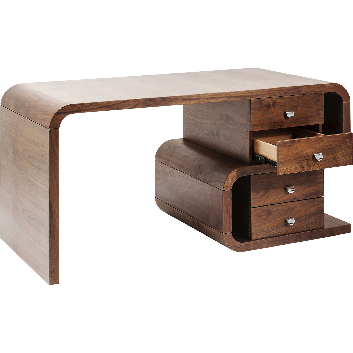 Стол письменный Soft Snake Walnut 150x70 см KARE 82993