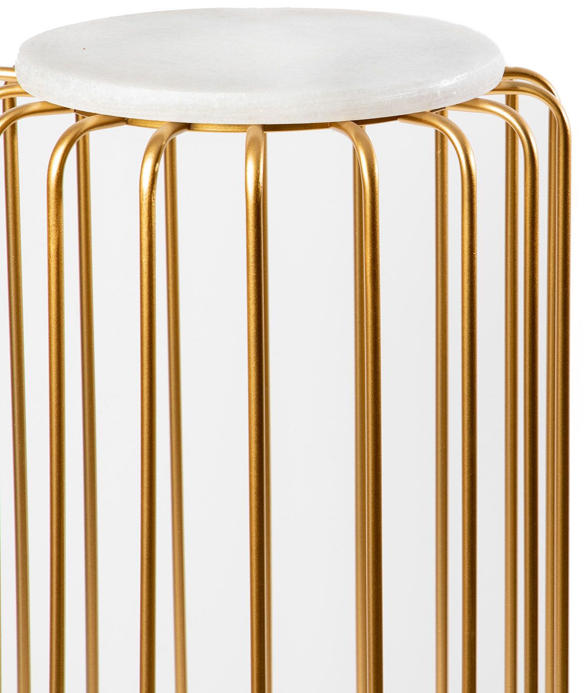 Столик интерьерный с белым мрамором Glasar 54-117