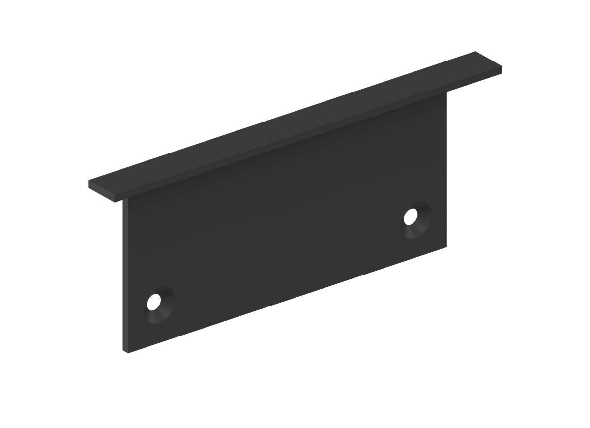 Боковая  глухая заглушка для профиля Donolux CAP18512RAL9005