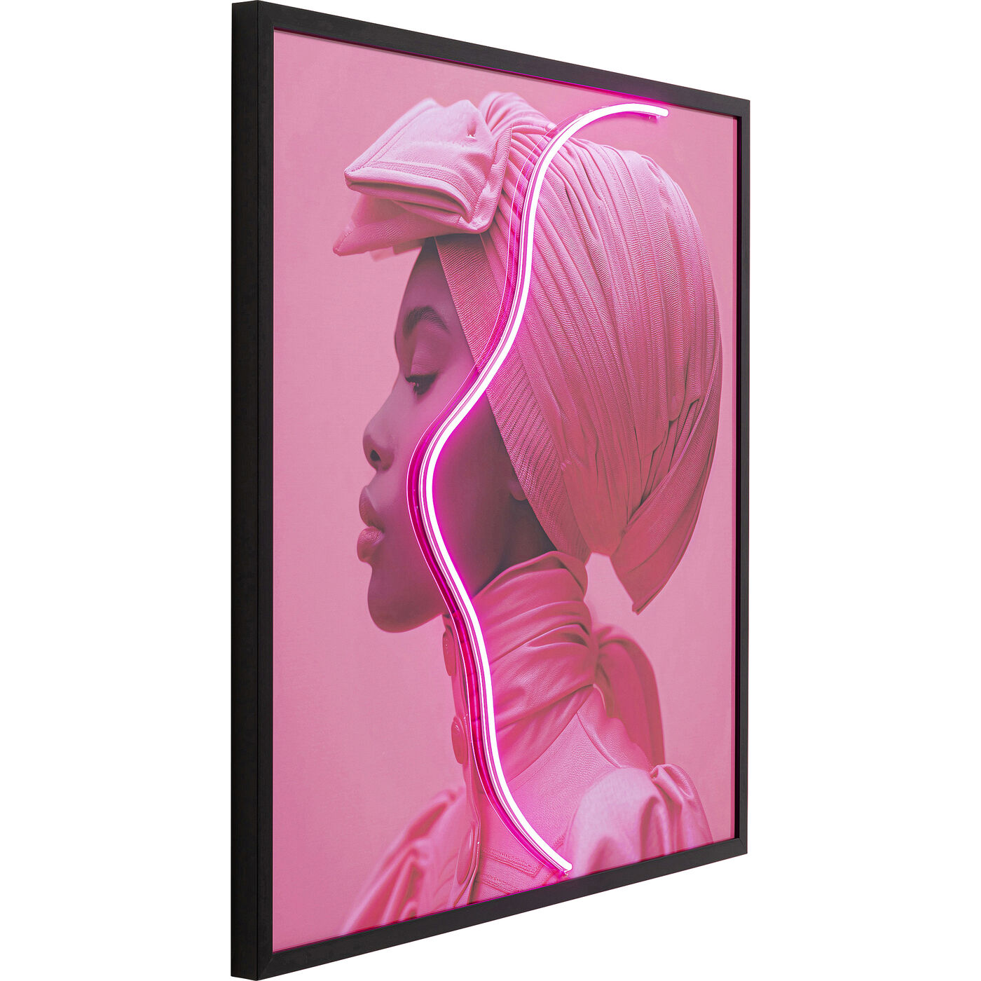 Картина Pink Woman LED 80x80cm KARE 56577