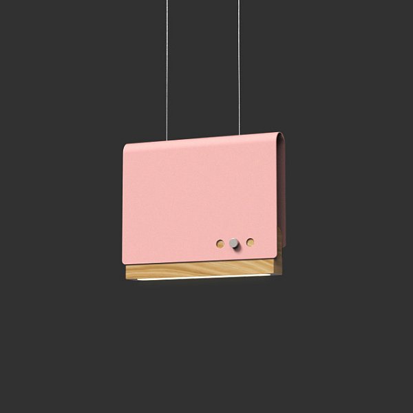 Светодиодный подвесной светильник BOOK 2 H17*21 Pink by ImperiumLoft