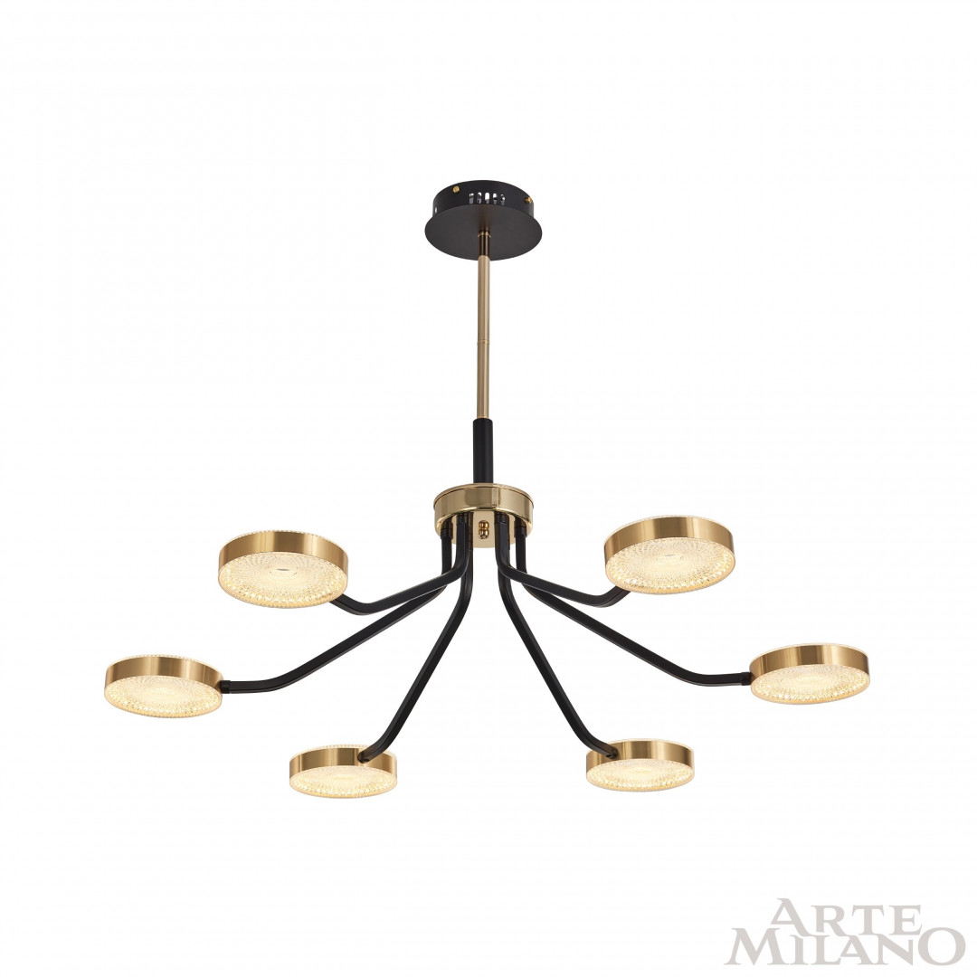 Люстра светодиодная 276079/6 BK/GD Arte Milano