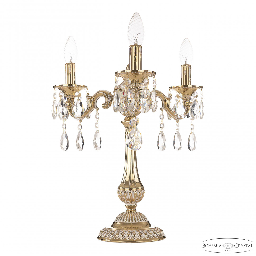 Настольная лампа бронзовая 73101L/3/125 A GW Bohemia Ivele Crystal