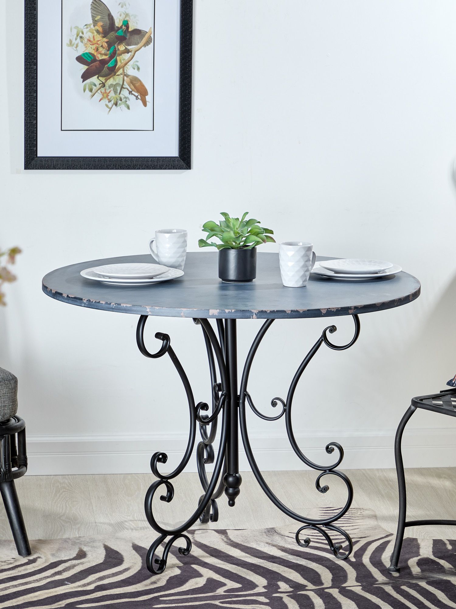 Стол кованый Прованс Glasar 57-291