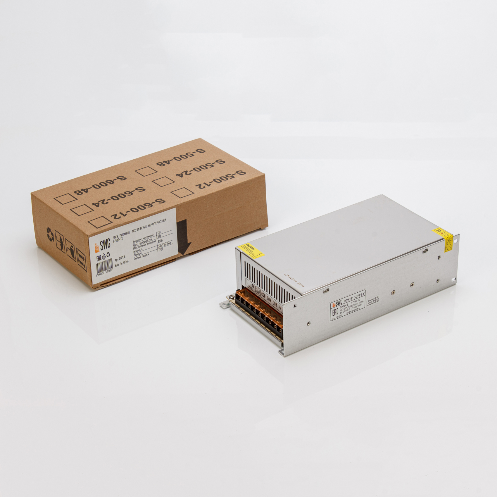 Блок питания SWG S-500-12
