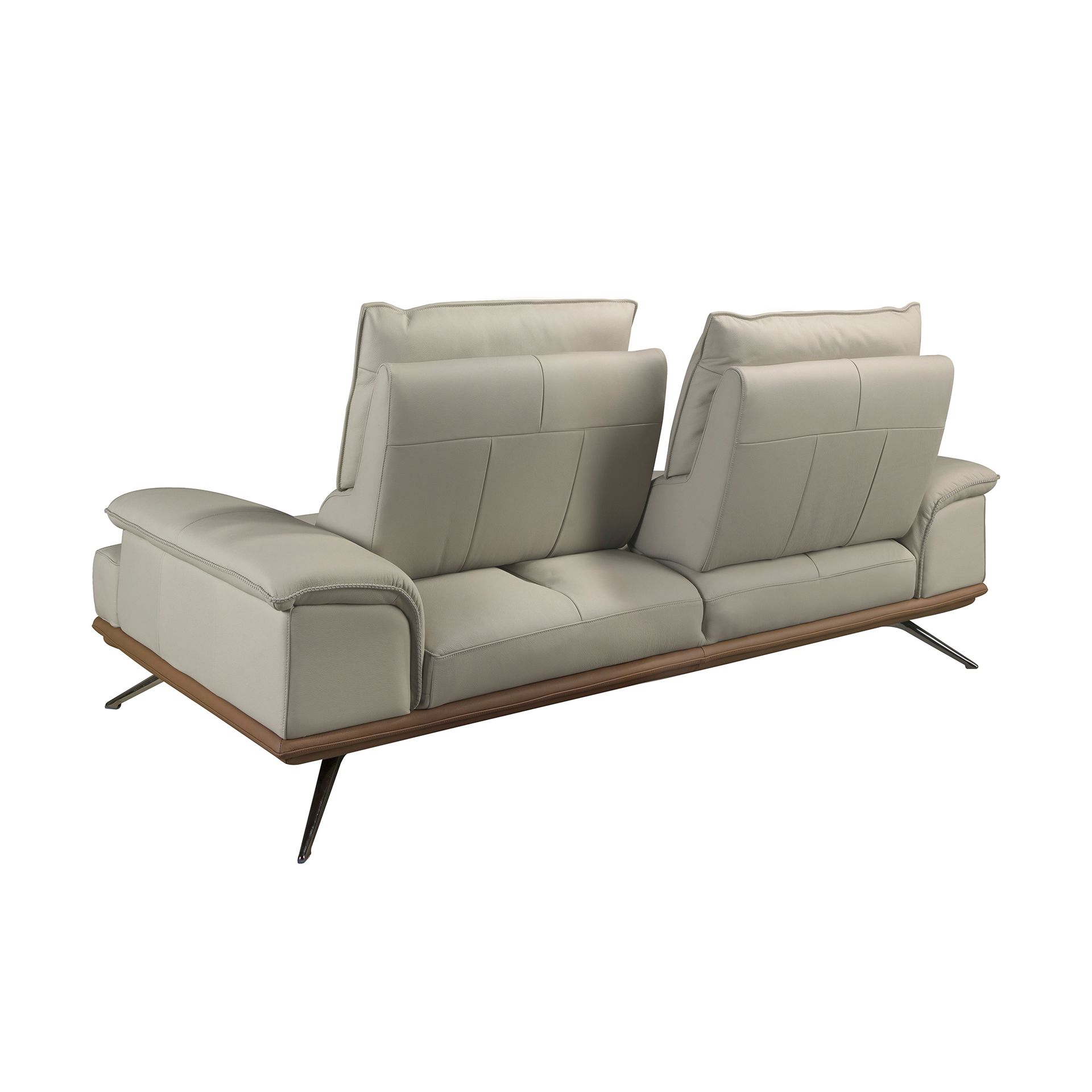 2-местный диван из серо-коричневой кожи, модель 6248 Angel Cerda
