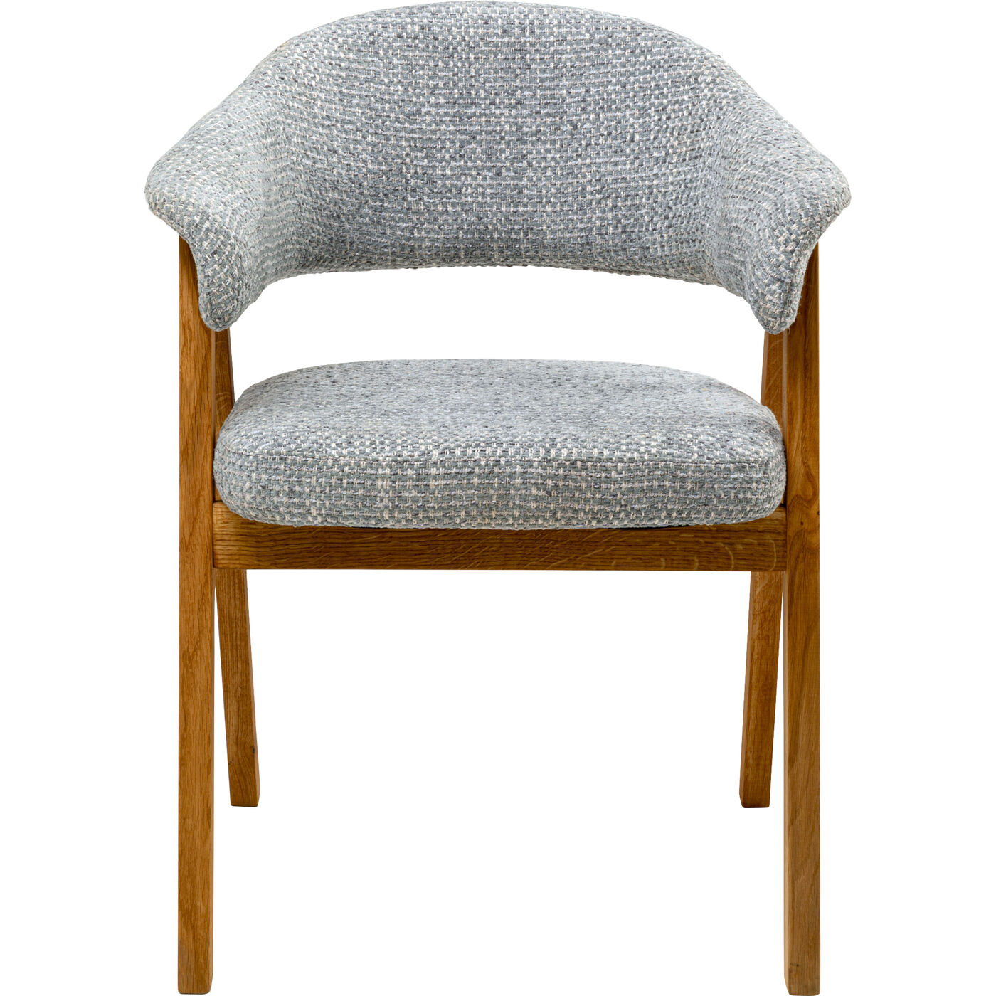 Стул с подлокотниками Jonte Boucle Blue KARE 71374