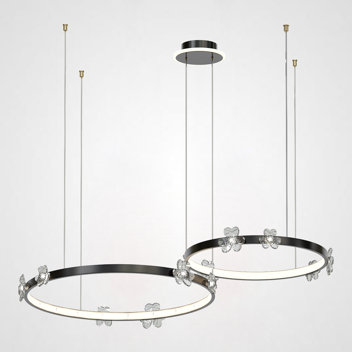 Подвесная люстра CAMILIA C L115 Black by ImperiumLoft