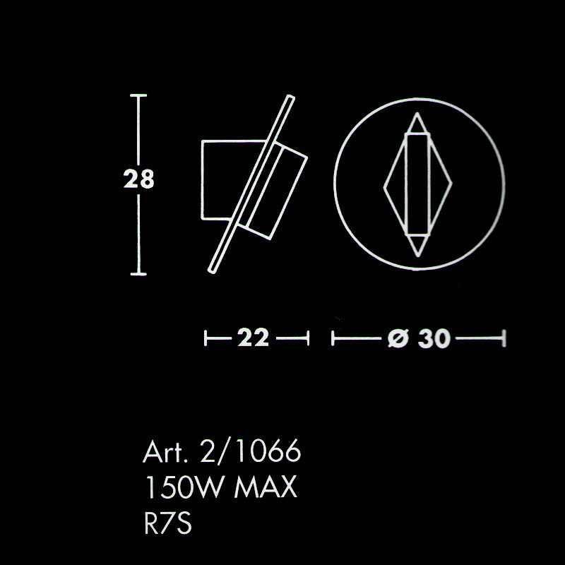 Настенный светильник Sothis 2/1066-4-23