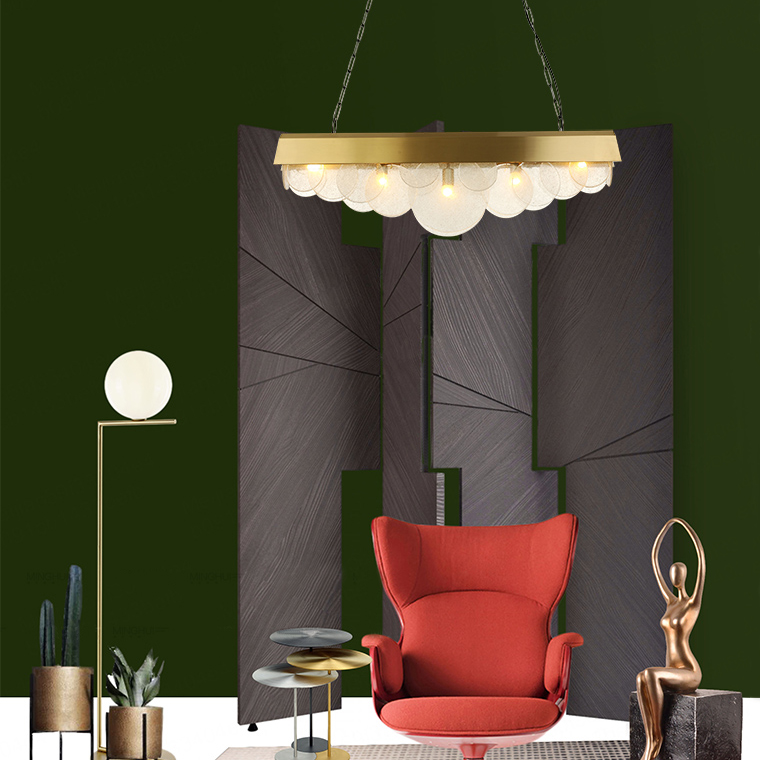 Подвесная рядная люстра SHELF by ImperiumLoft