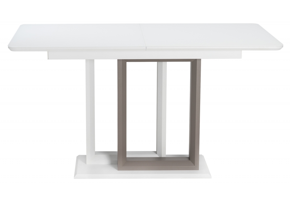 Стол Woodville Санса 140 грей / белая шагрень / грей 462118