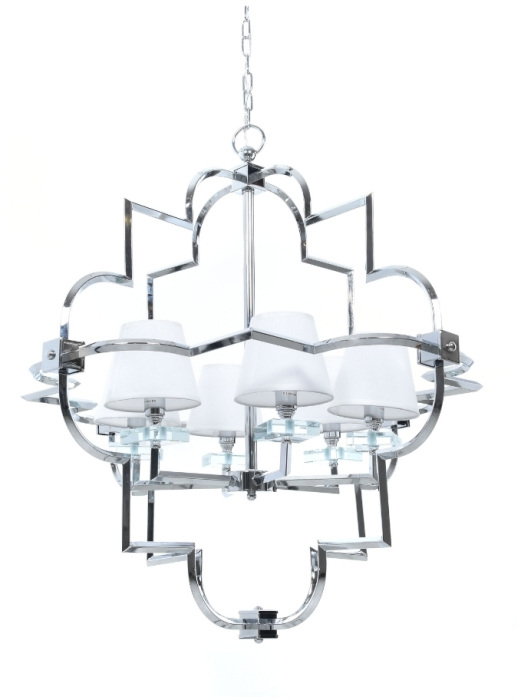 Подвесная люстра Lumina Deco LDP 8020-6 CHR+WT