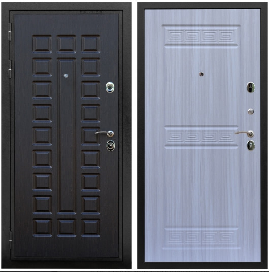 Дверь входная Graf Триумф МДФ 16 мм ФЛ-183 Венге / МДФ 10 мм ФЛ-242 Сандал белый