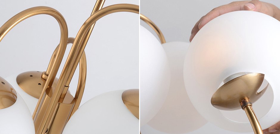 Люстра Gooseneck Pelle Chandelier By Imperiumloft