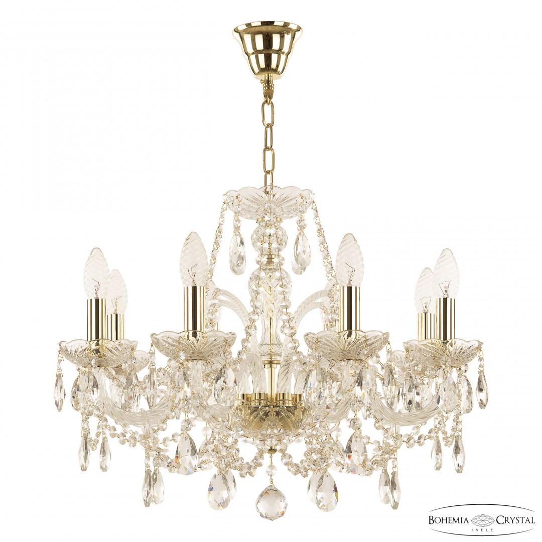 Люстра хрустальная 105/8/195 G Bohemia Ivele Crystal