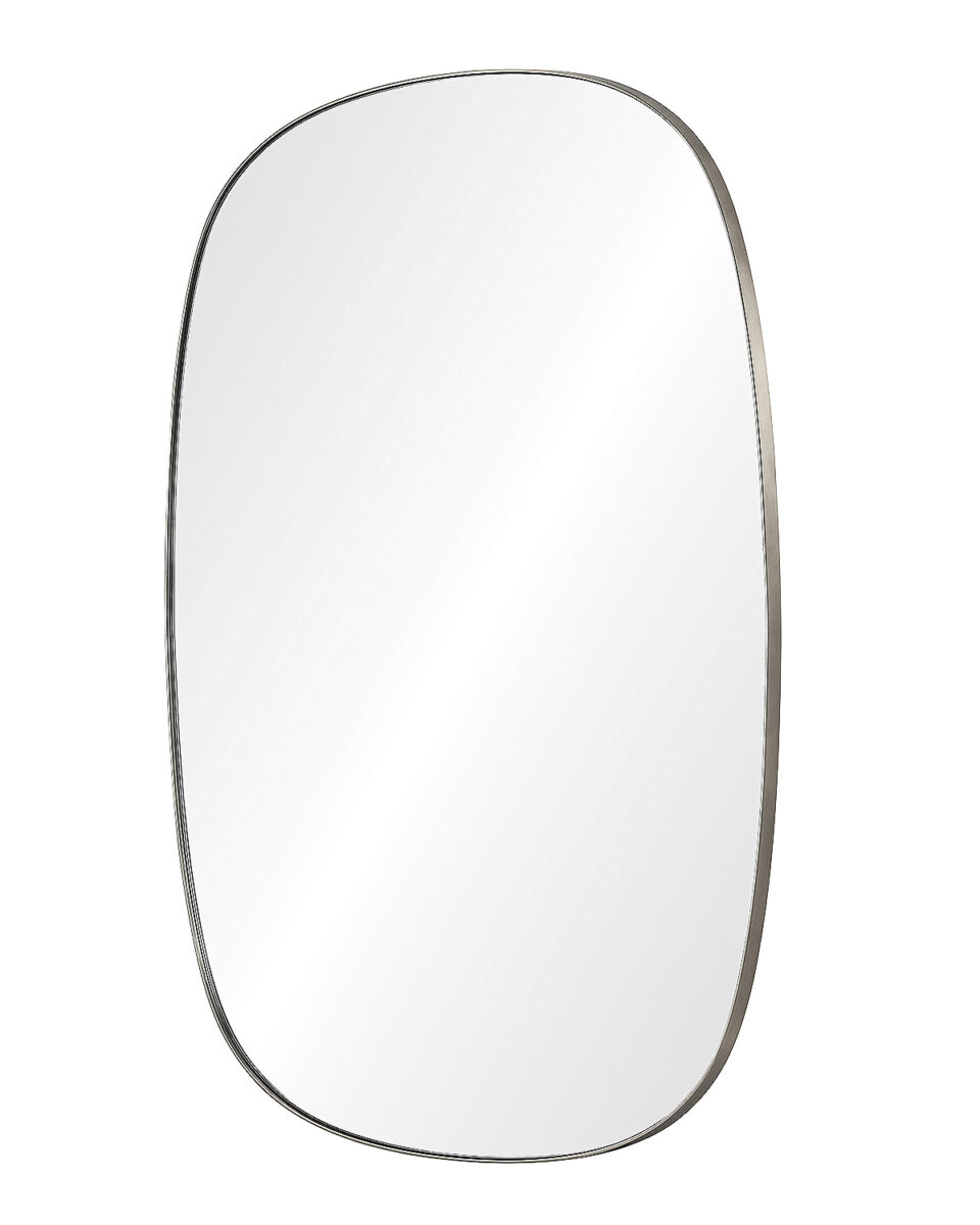 Серебрянное настенное зеркало Вейл Louvre Home DWM240333PND