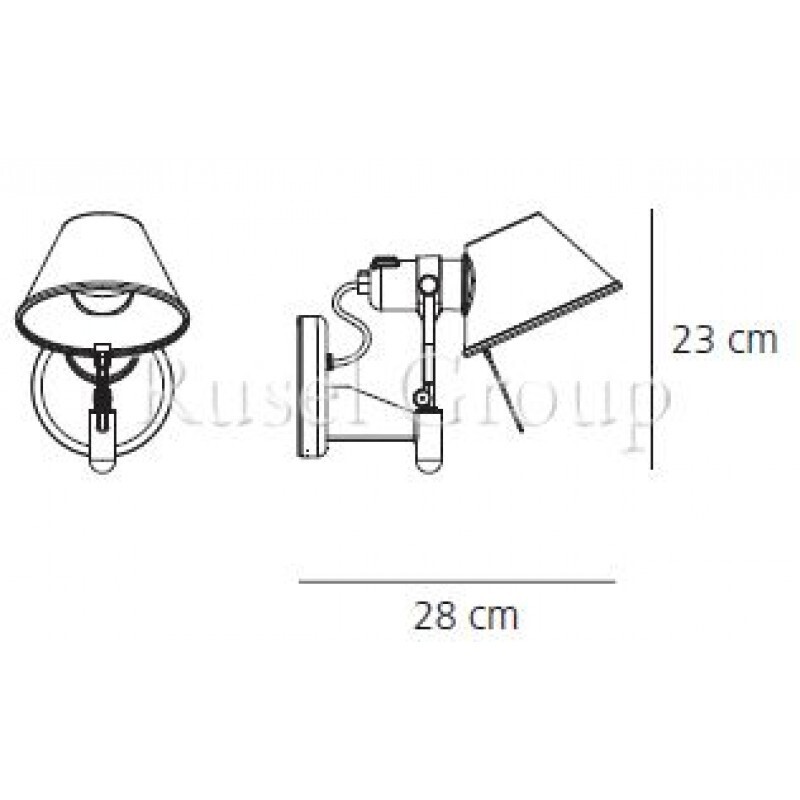 Настенный светильник Artemide TOLOMEO FARETTO