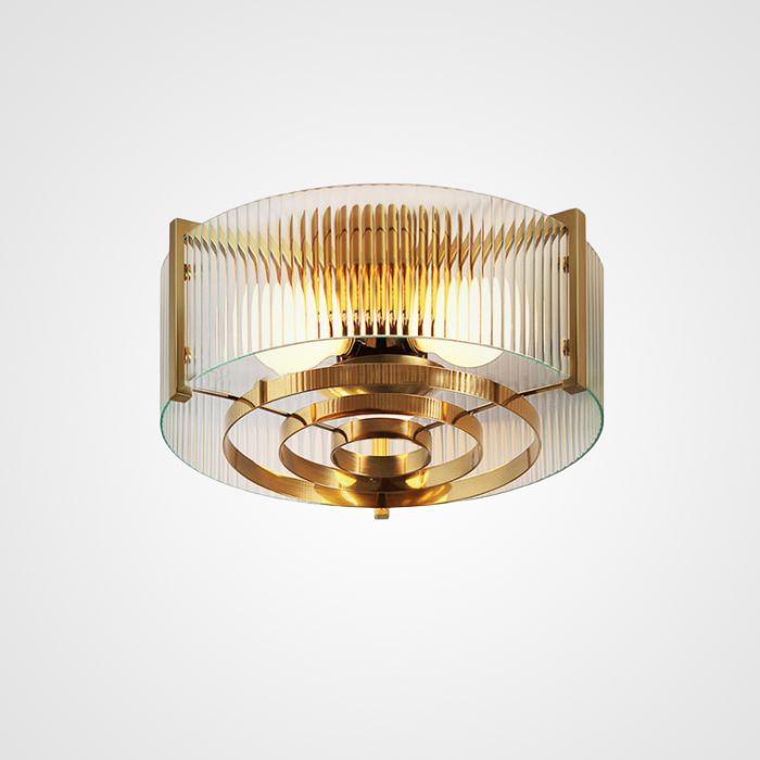 Потолочная люстра из рельефного стекла LUSSA D48 by ImperiumLoft