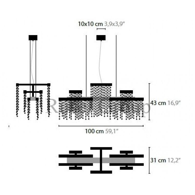 Подвесной светильник ILFARI FROZEN EYES H10
