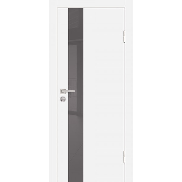 Межкомнатная дверь Graf P-10 серый лакобель Белый (2000 х 900)