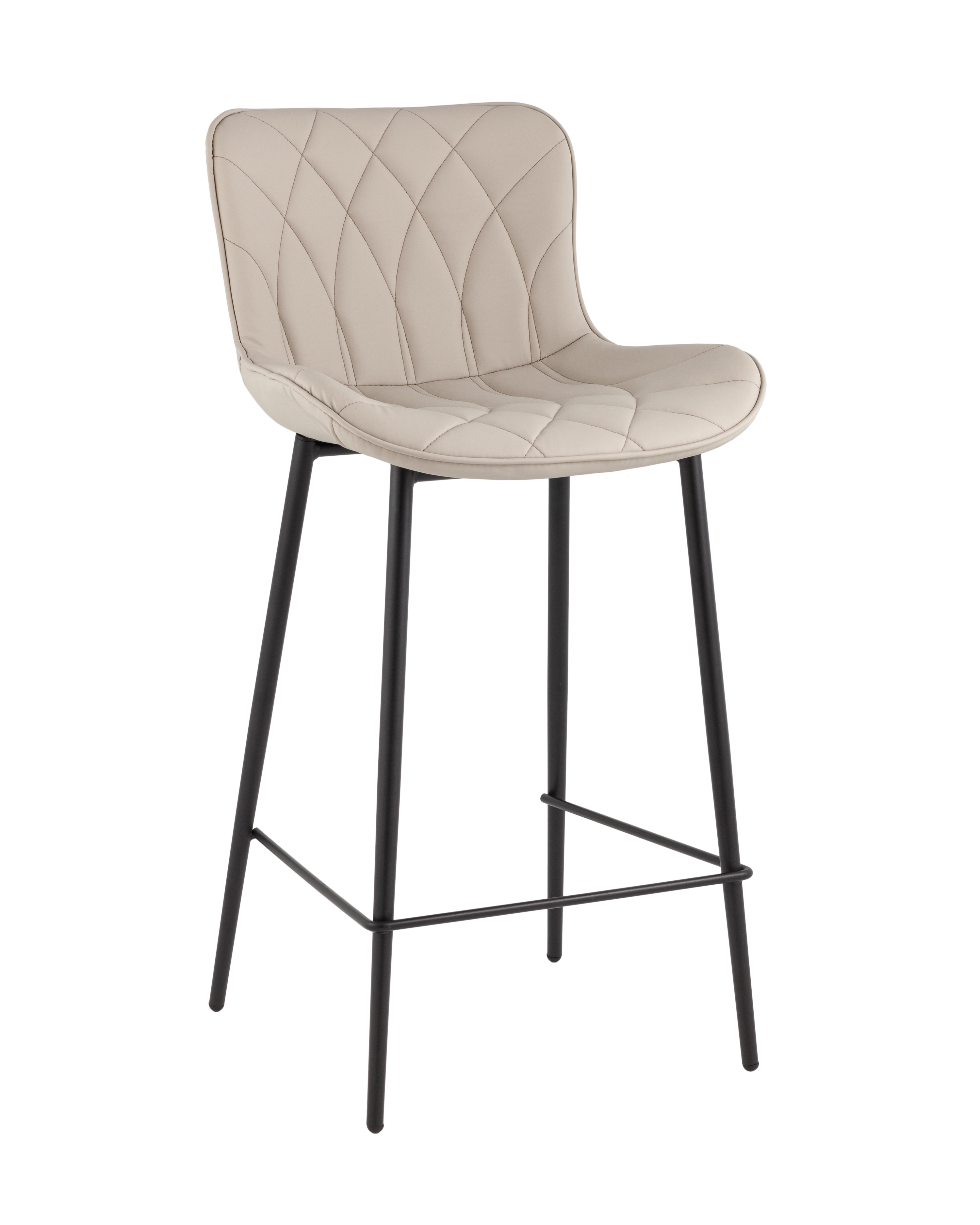 Стул барный Vault экокожа серый Stool Group