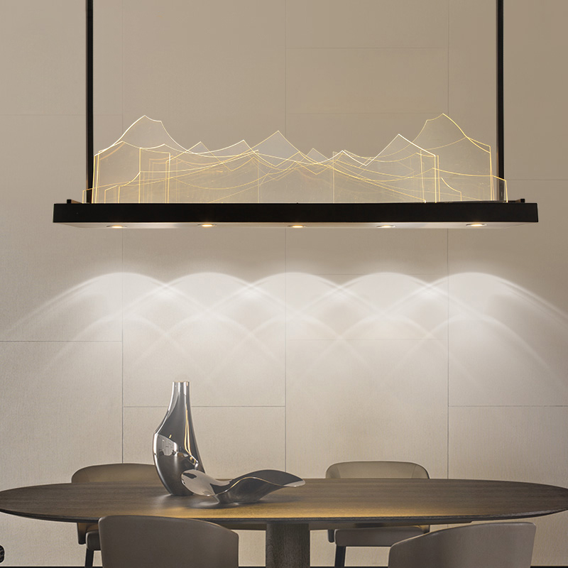 Подвесной реечный светильник MOUNT L95 by ImperiumLoft