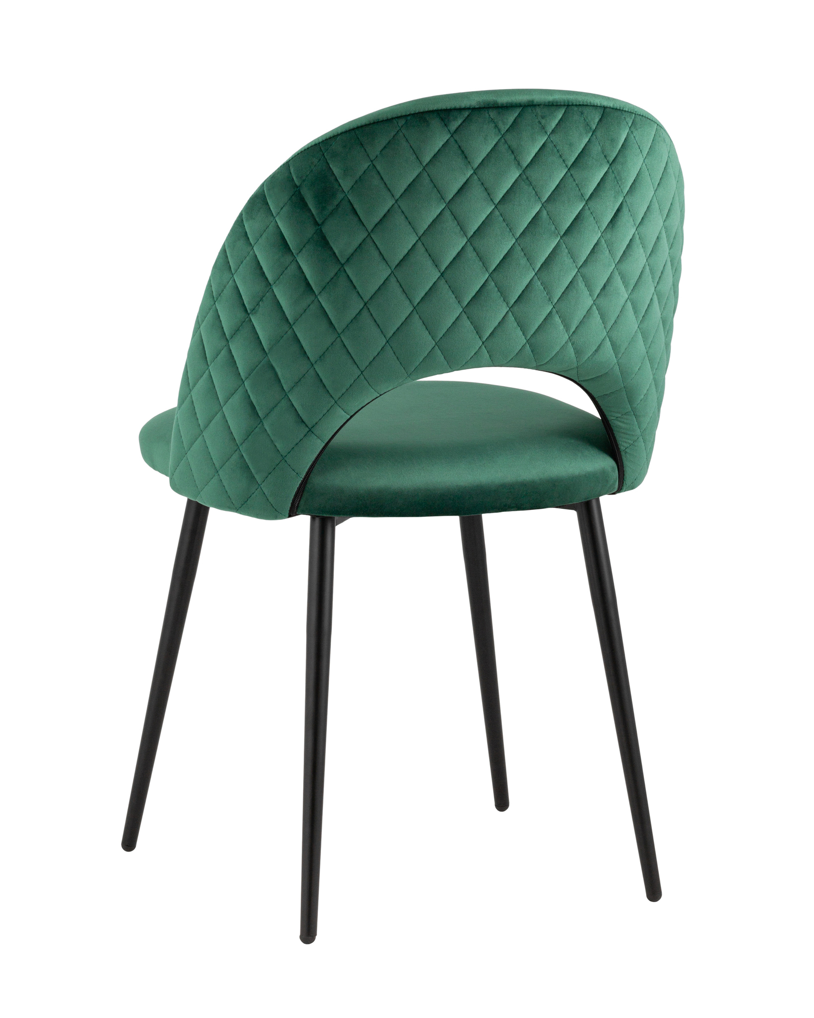 Стул Меган NEW велюр с ромбами зелёный Stool Group