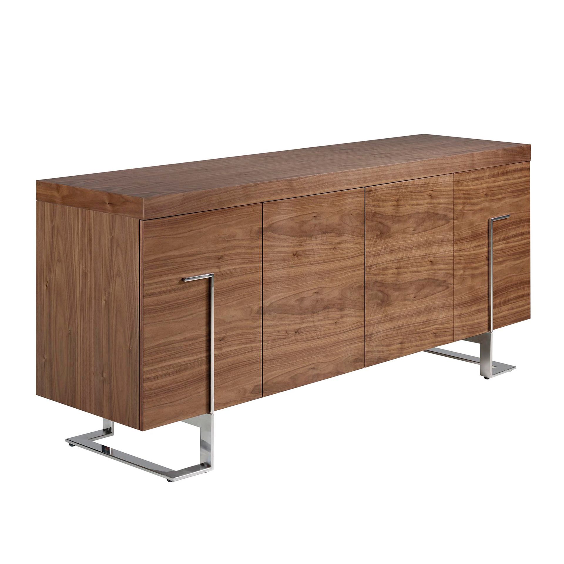 Сервант MK2103SB /3221 из орехового дерева и хромированной стали Angel Cerda