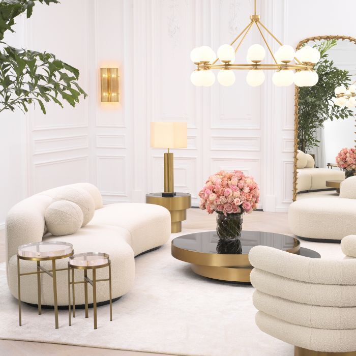 Диван Eichholtz Björn S bouclé cream 114297