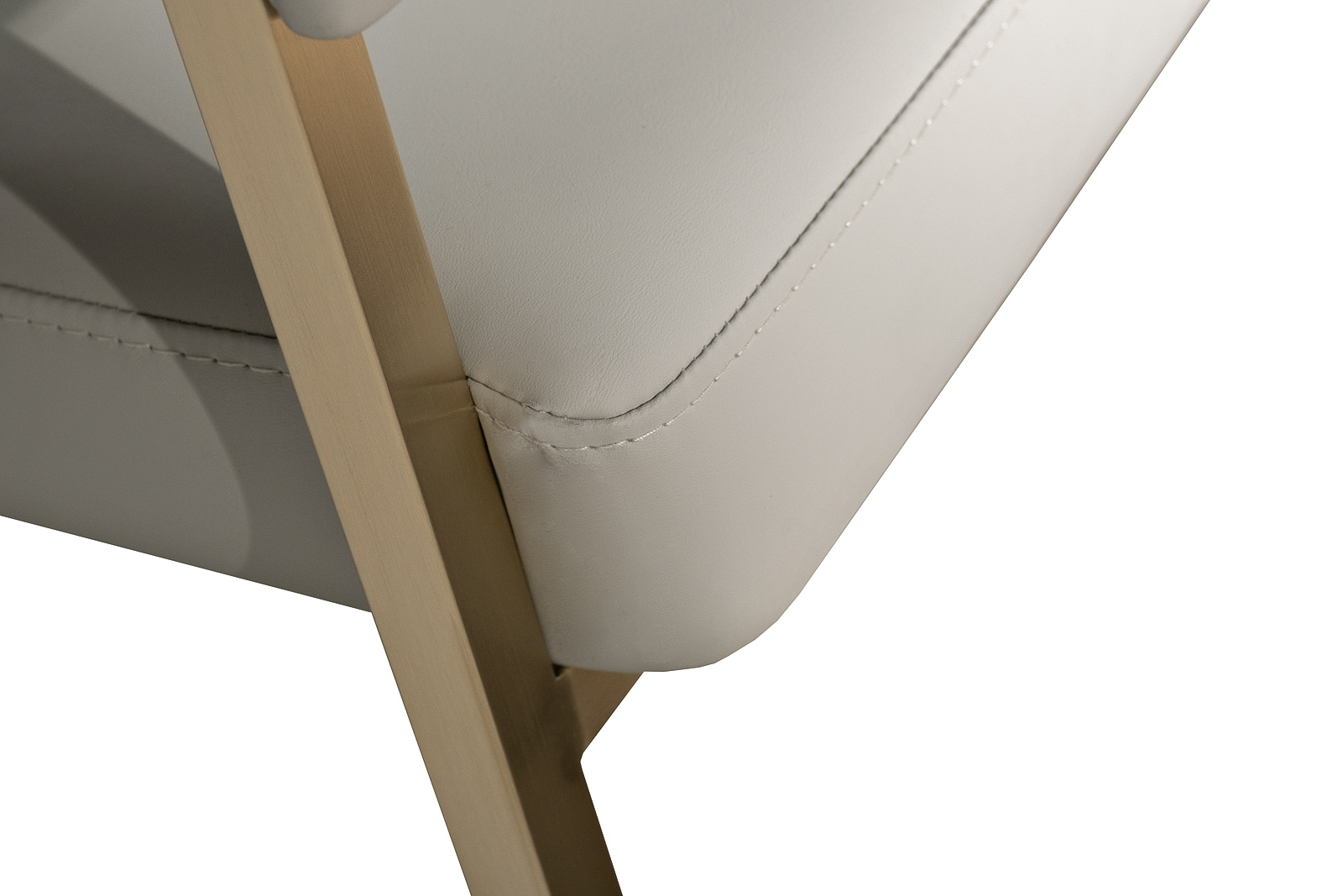 Стул экокожа св.серый/матовое золото 59,5*54*79 Garda Decor 76AR-65200