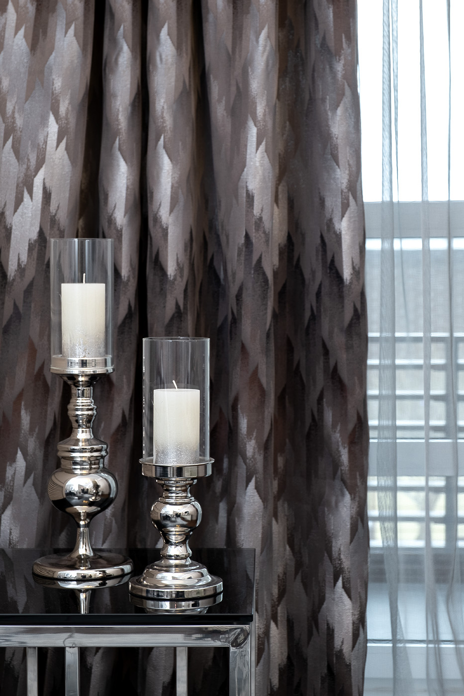 Портьера серая Garda Decor 121GD-CSRPORT-ED