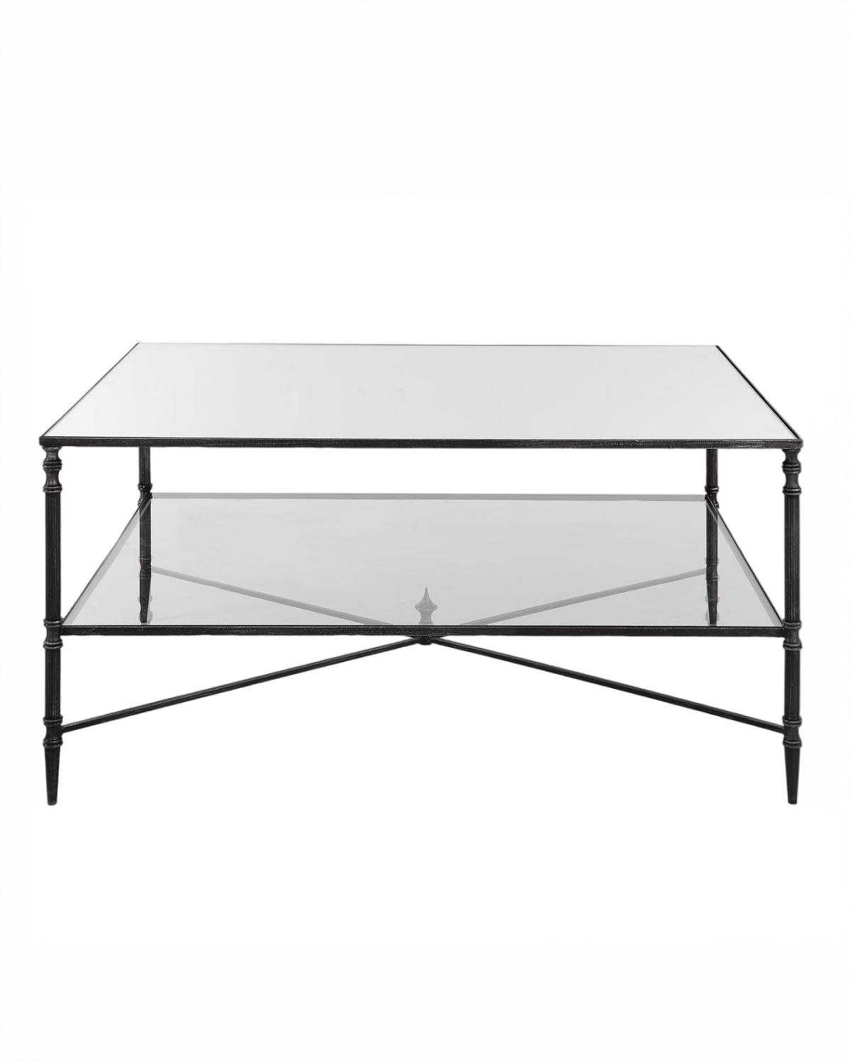 Черный журнальный столик Хьюго Louvre Home LHFCT04927RJ