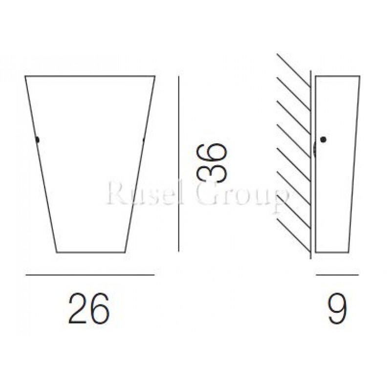 Настенный светильник Vistosi CLEO AP