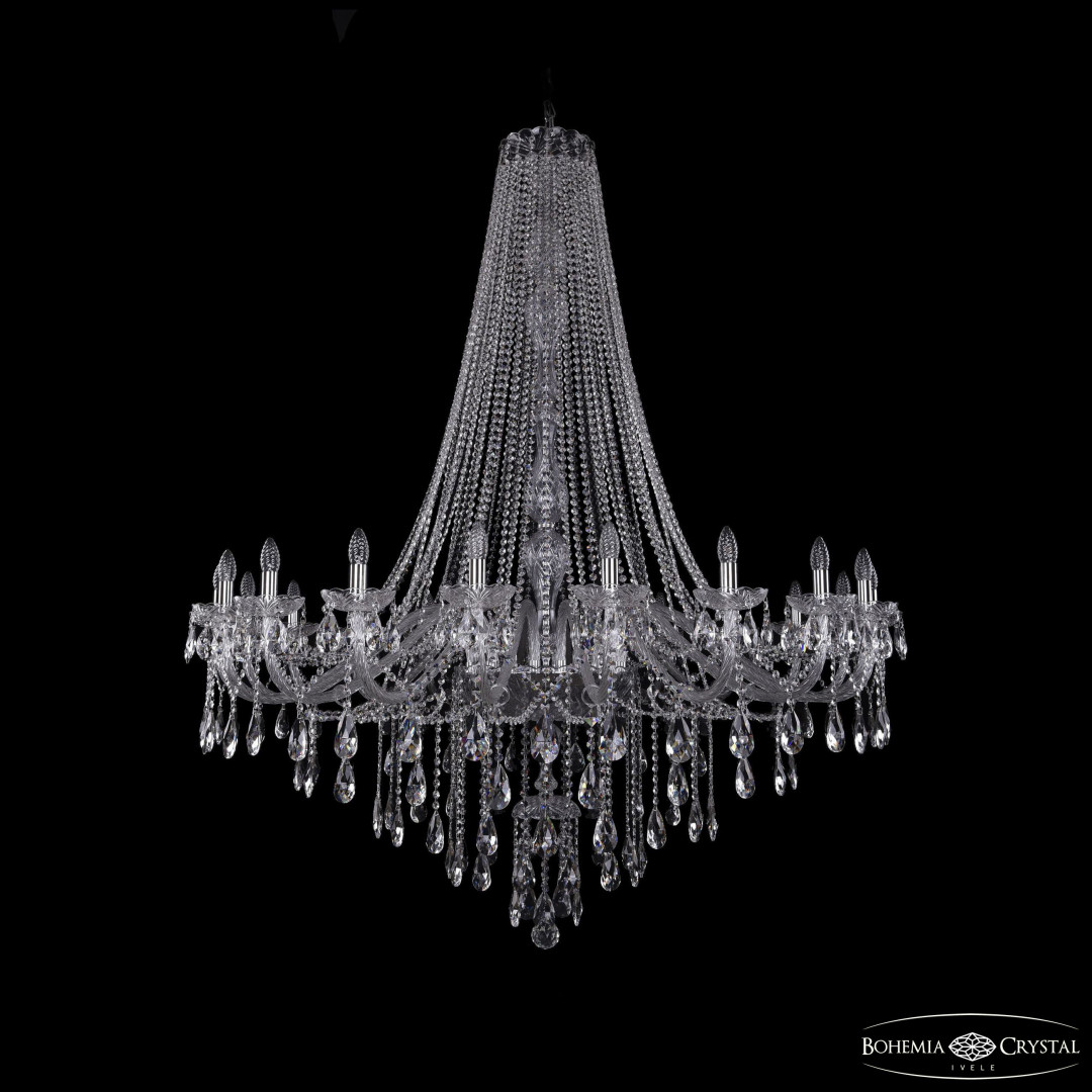 Люстра хрустальная 1415/20/530/h-180 Ni