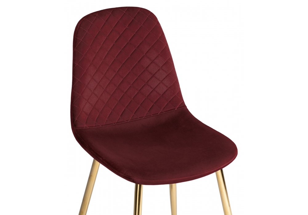 Стул Woodville Dabl wine red / gold 15293