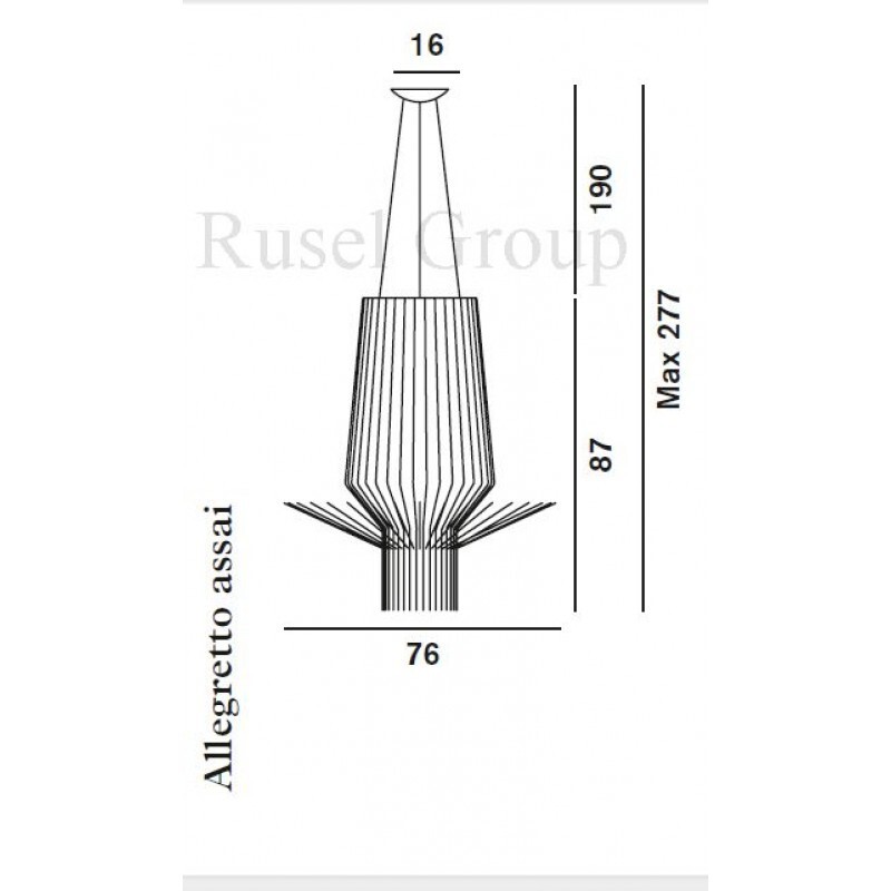 Подвесной светильник Foscarini Allegretto Assai sospensione