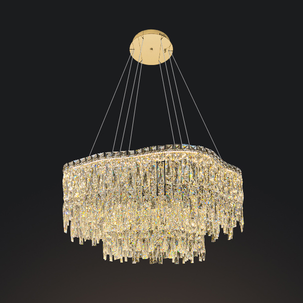 Кольцевая люстра MICHELLE D50+80 Brass by ImperiumLoft