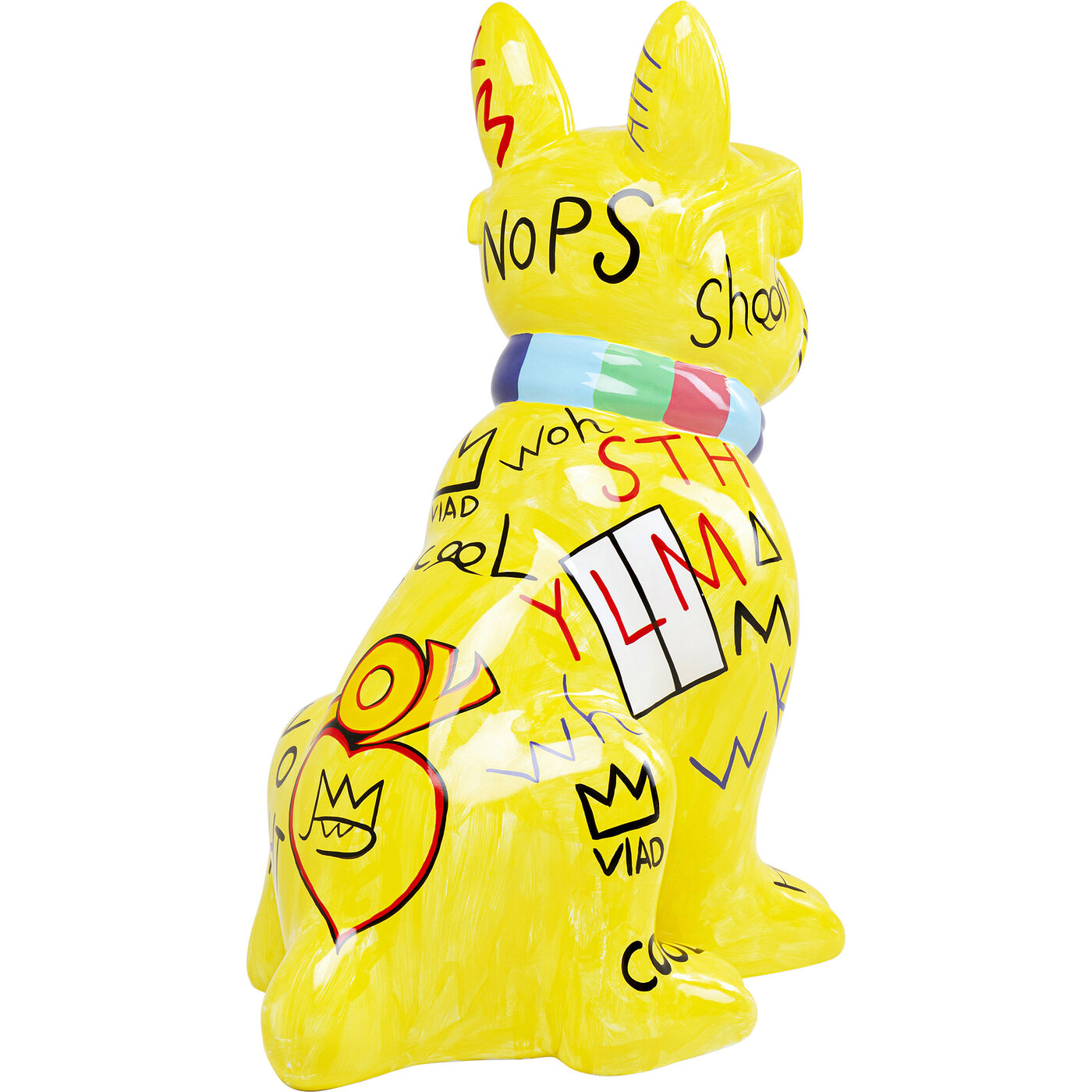Фигура декоративная Graffiti Dog Yellow 122cm KARE 56824