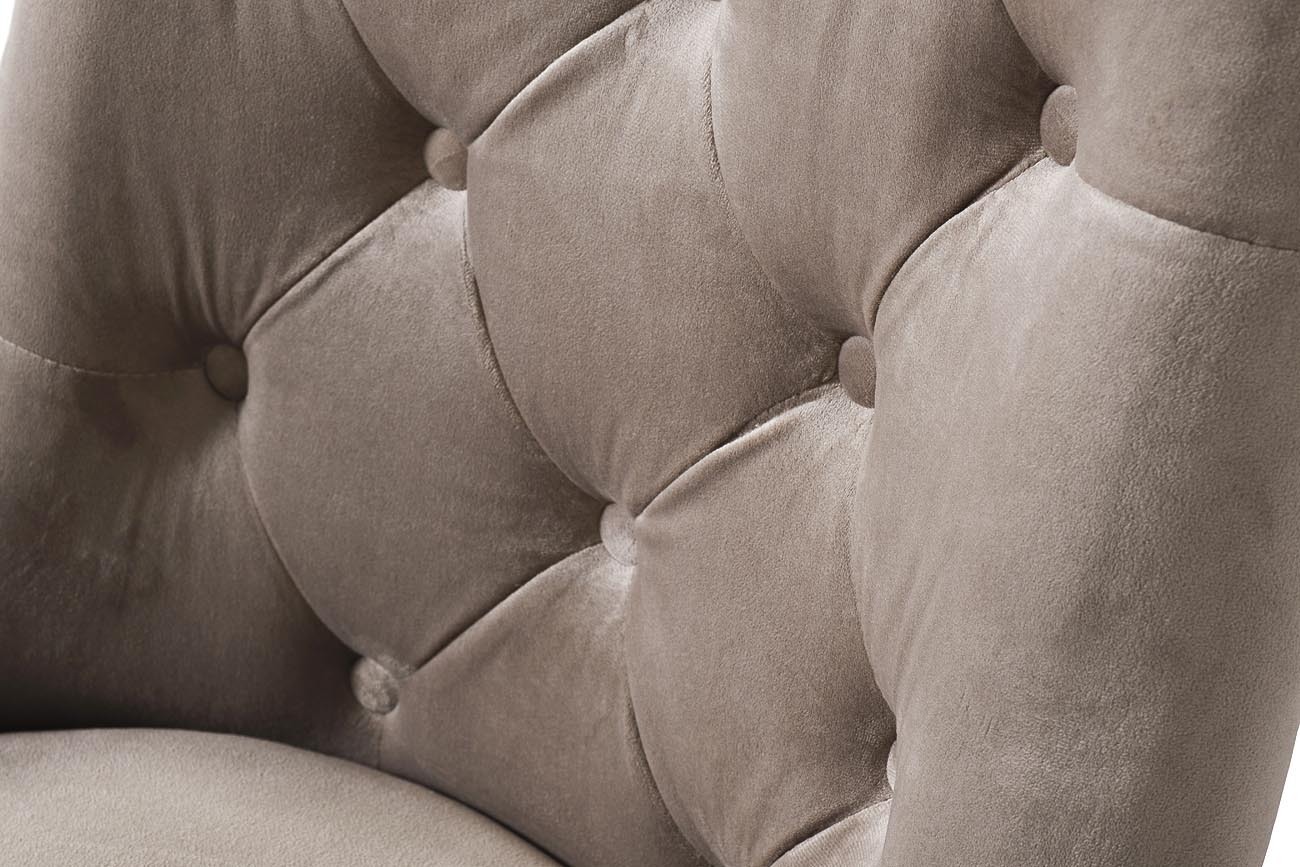 Стул на металлическом каркасе бежево-серый Garda Decor 76AR-6210-BGR