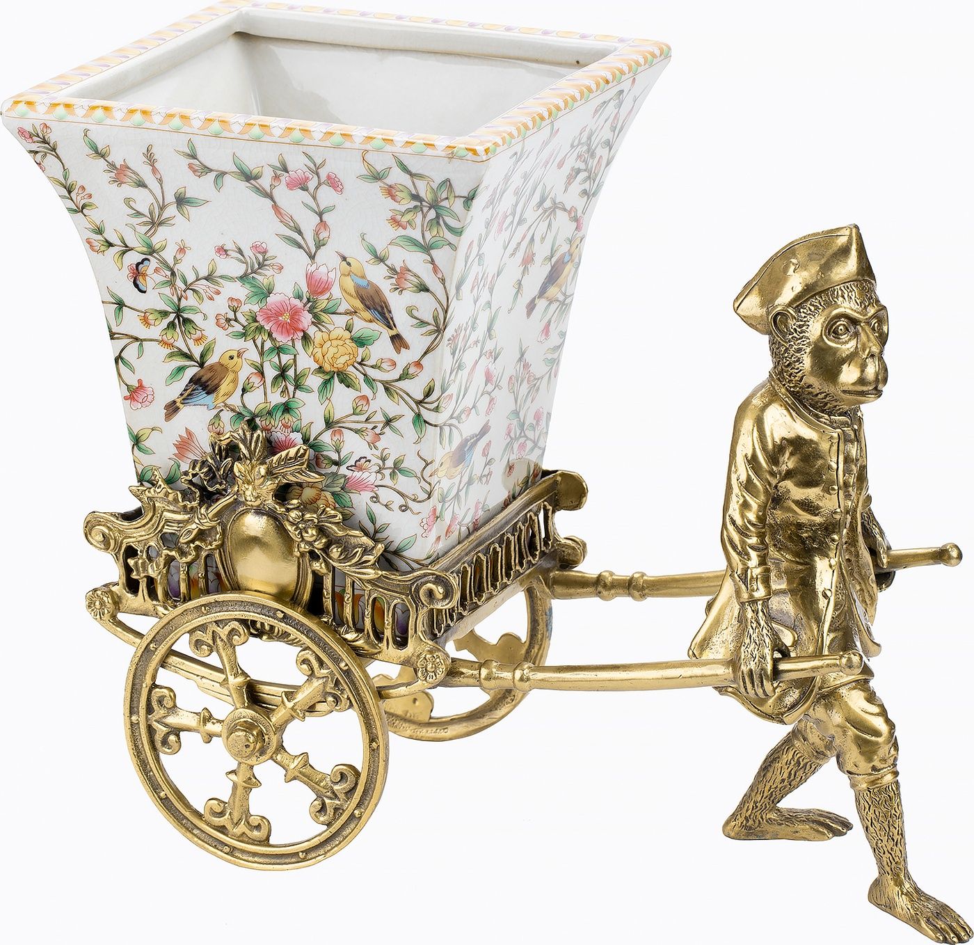 Чаша на колесах с обезьяной Glasar D367C/1/H1204