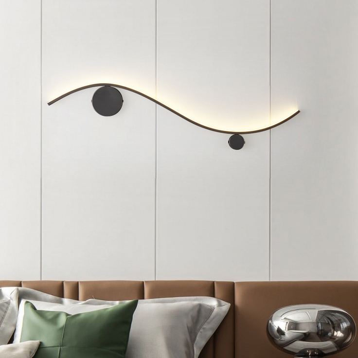 Настенный светильник TEMP L100 Black by ImperiumLoft