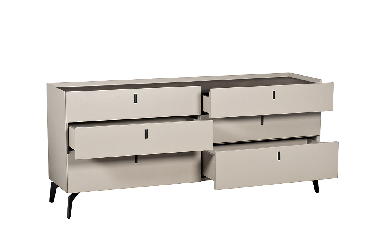 Комод светлый с ящиками Garda Decor 77IP-CH817